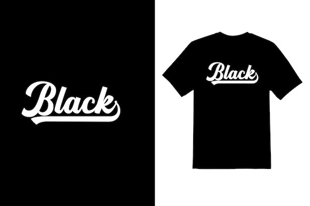 Vector black typography creative t shirt design template vector