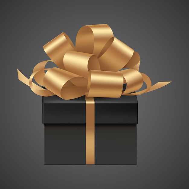 Black vector gift box1