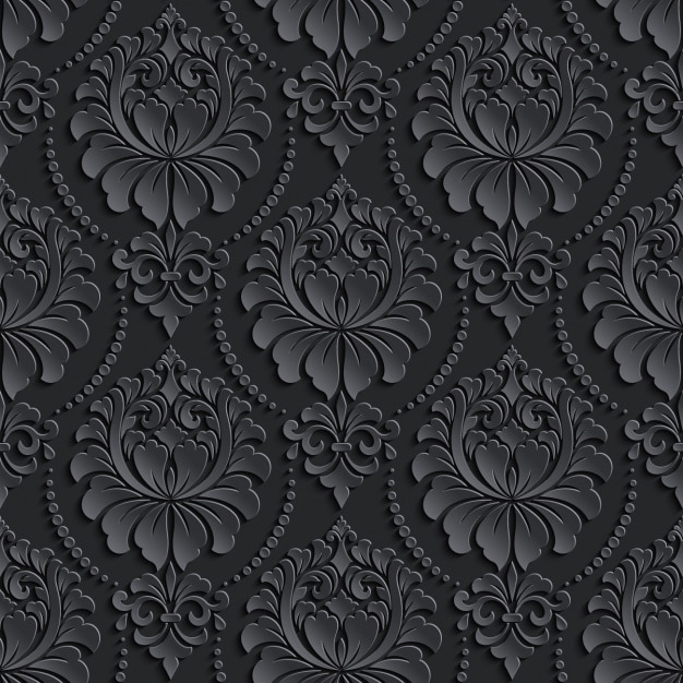 Black vintage pattern design