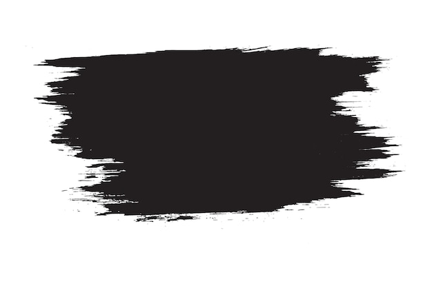 黒の水彩装飾的なベクトル ブラシ ストローク