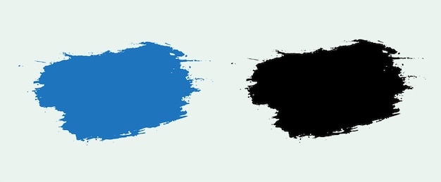 Black and watercolor paint ink vector art splatter acrylic background