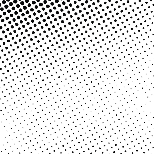 Black Wave Halftone Background