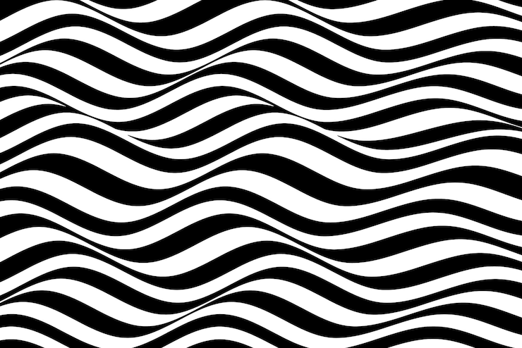 Black wave stripe background