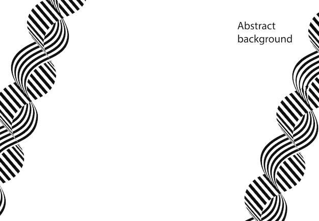 Black and white 3d lines abstract background design.