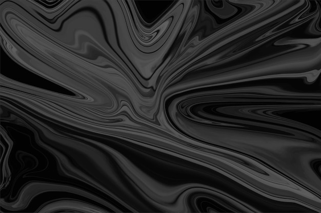 Vector black and white 3d liquify abstract background