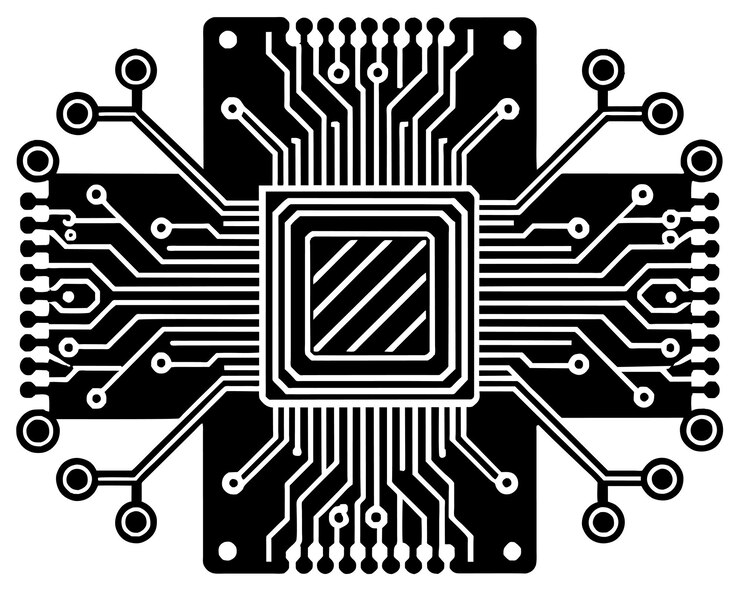 Vector 黒と白の抽象的なデザインで xという言葉が描かれています