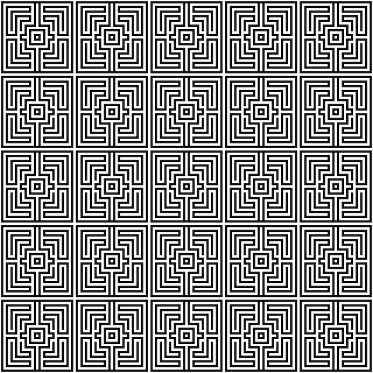 Vector black and white abstract geometric minimalist aesthetic pattern background