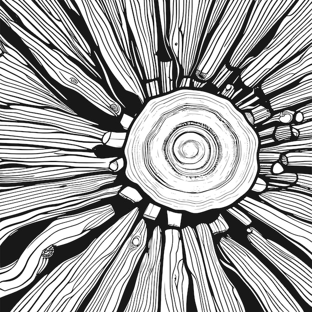 Black and white abstract graphics vector