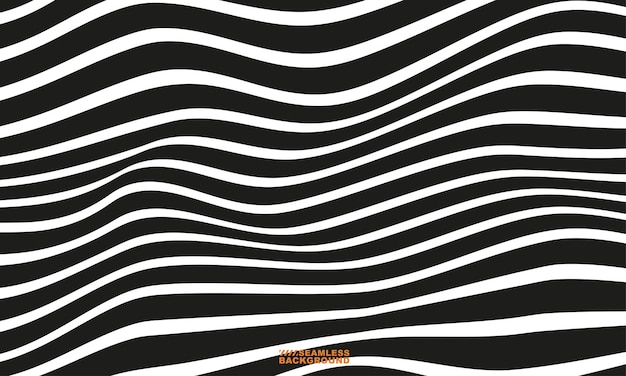 Vector black and white abstract line background