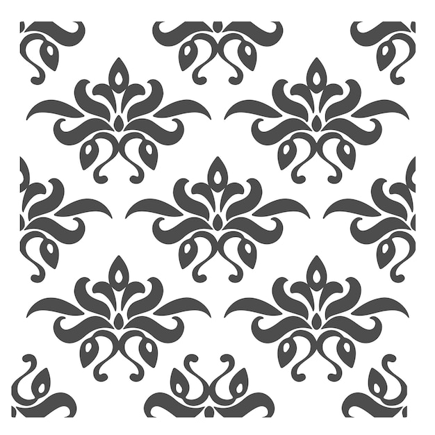 Black and white arabesque pattern poster and mandala design