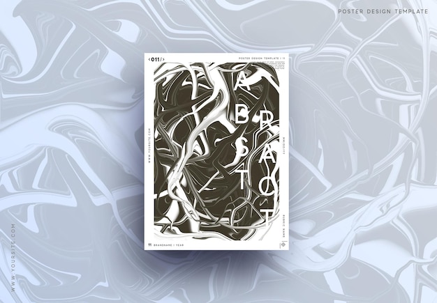 ブラック ホワイト アート マーブル画像。花崗岩の濃い灰色の抽象的な背景パターン。流体勾配。モダンなデザイン テクスチャ ベクトル図