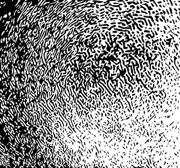 A black and white background with a pattern of dots and lines.