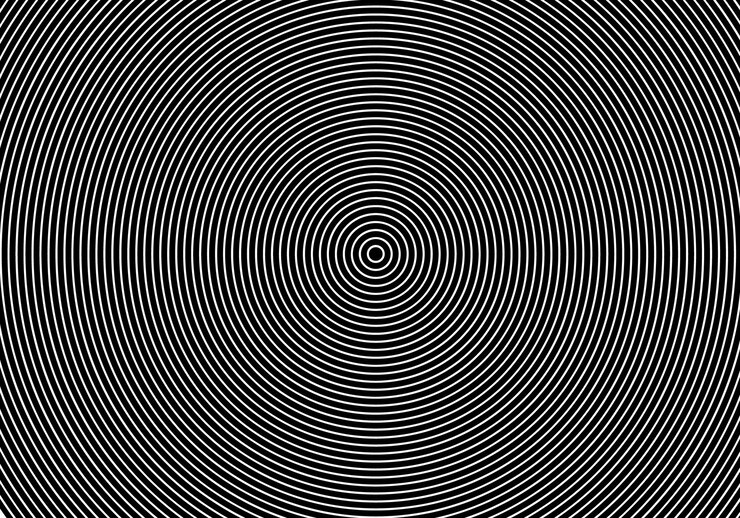 Vector a black and white background with a spiral design in the middle