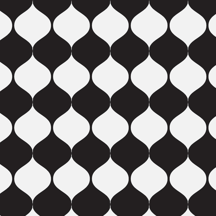 Vector 黒と白の背景に白いパターンがありその上にその言葉が書かれています