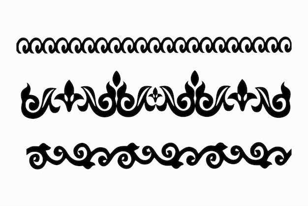 Black and white border with a flower.