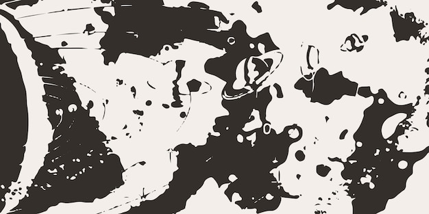 Black and white brush detailed ink splats background design