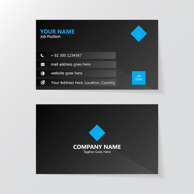 black and white business card design law firm legal style visiting card template dark light in co
