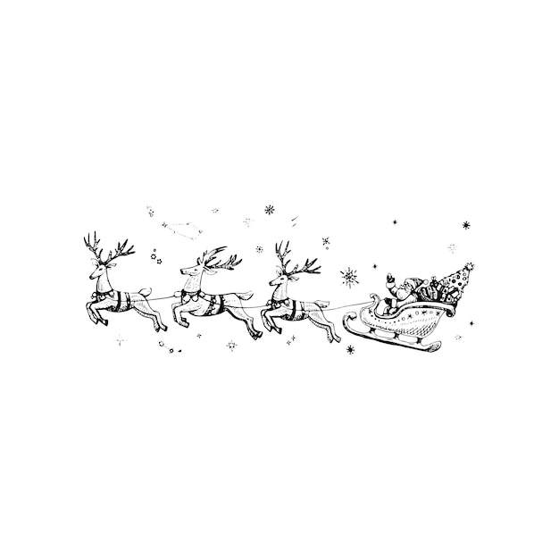 Vector black and white christmas vector editable suitable for design and illustration in christmas event