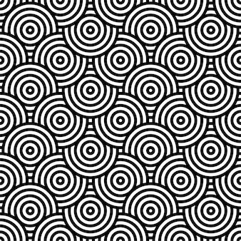 Black And White Circle Pattern For Background