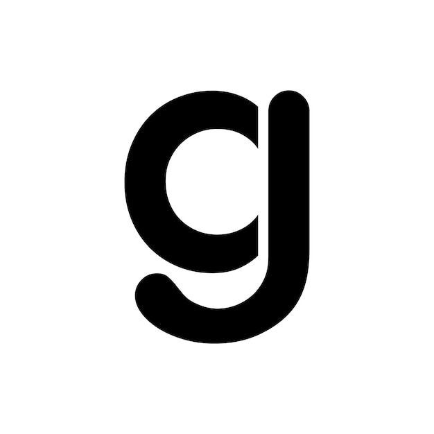 흑백 cjg 로고