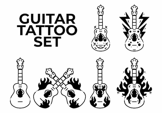 Guitar tattoo design by Josi3Dee on DeviantArt