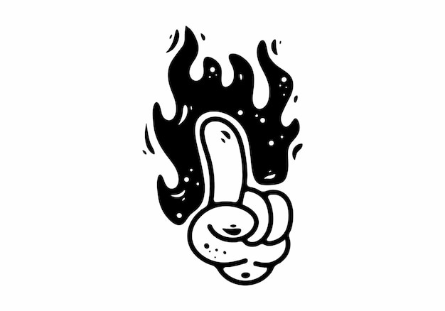 HD Fire Black Tattoo Silhouette PNG  Citypng