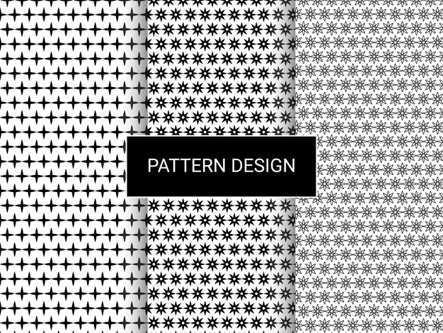 Vector a black and white cover with a black background with a black and white pattern