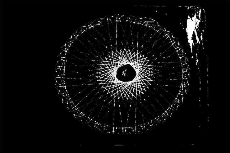 Vector black and white designed texture