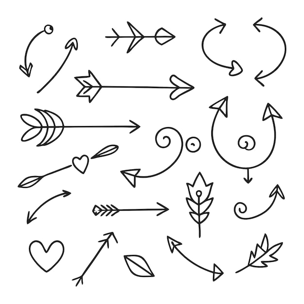 a black and white drawing of arrows and arrows with arrows pointing to the right