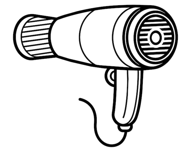 a black and white drawing of a camera with a lens cap