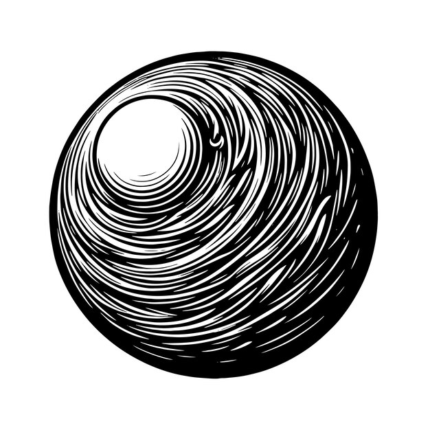 Vector a black and white drawing of a circle with a circle and a circle with a circle in the middle