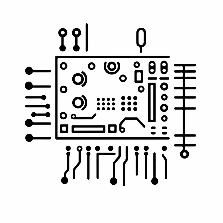 Vector a black and white drawing of a design with the words  the word  on it