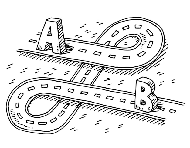 a black and white drawing of a letter b and a letter b