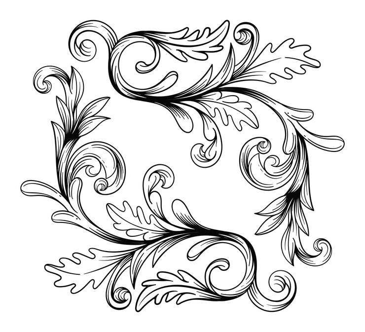 Vector a black and white drawing of a letter a