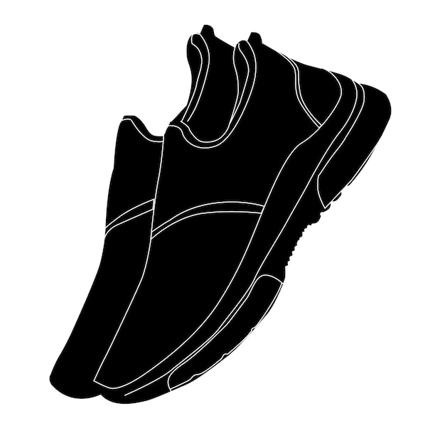 A black and white drawing of a shoe that says'i'm a shoe '