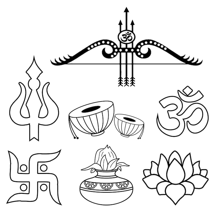 वेक्टर a black and white drawing of a sign with the word god on it