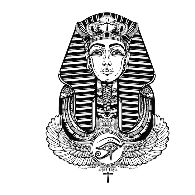 a black and white drawing of a woman with a sign that says  god