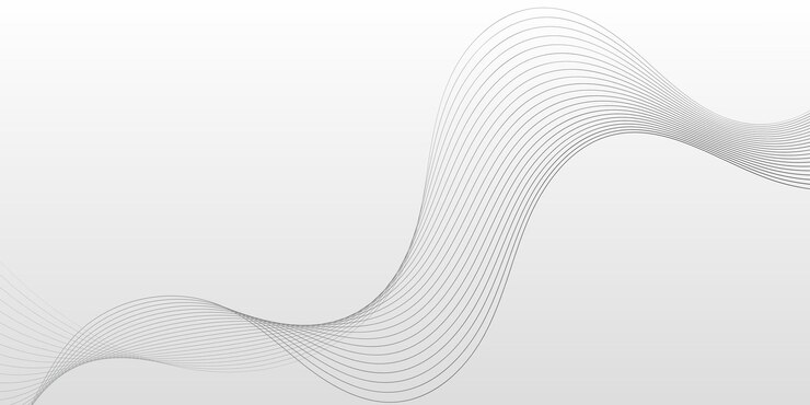 Vector 검은색과 색의 동적 파동 패턴 추상적인 배경