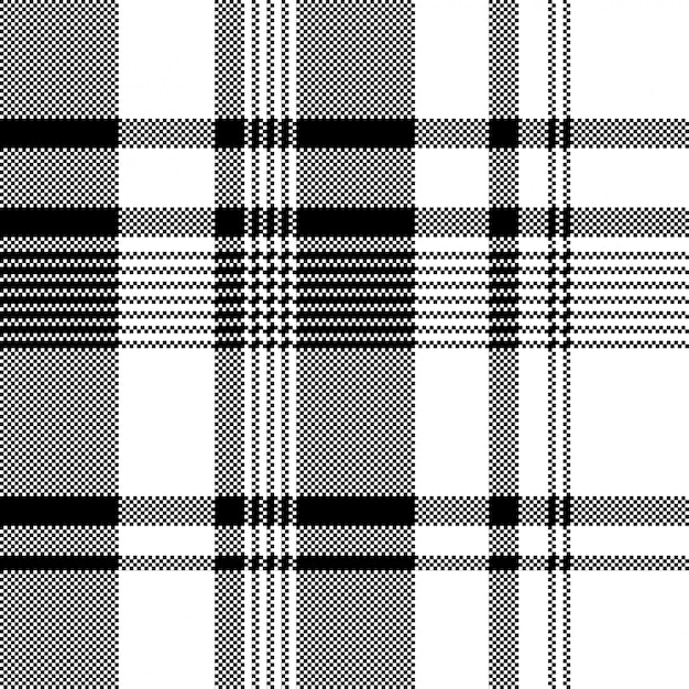 Black white fabric texture asymmetrical seamless pattern