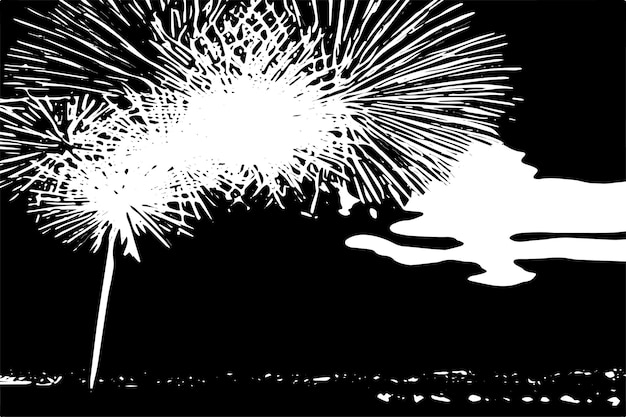 Vector black and white fire works texture vector image background texture