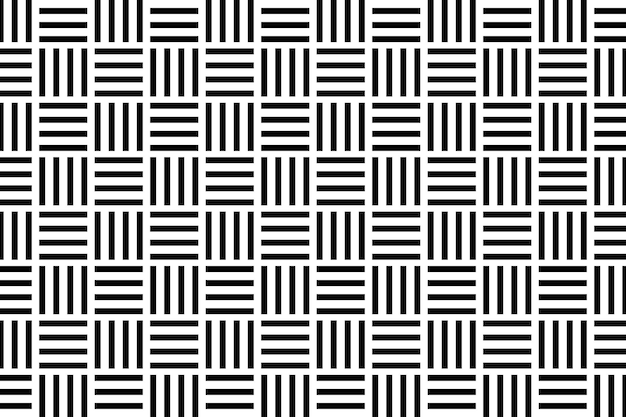 Black and white geometric abstract in seamless vector pattern