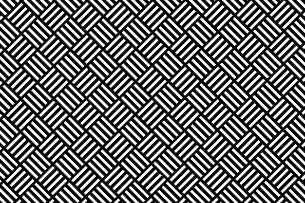 Black and white geometric abstract in seamless vector pattern