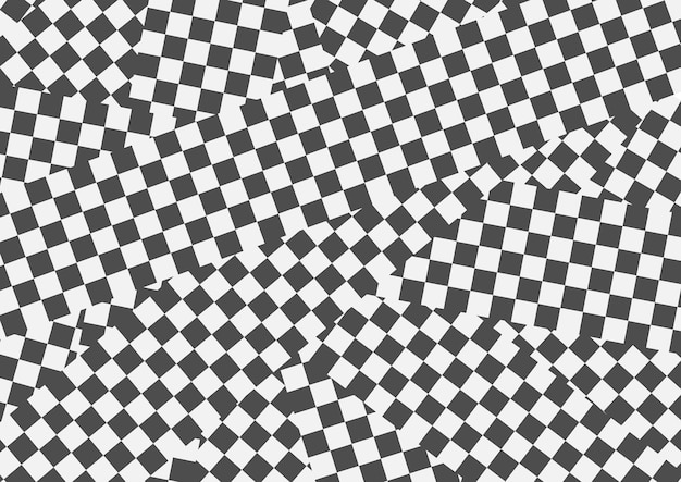 Vector black and white geometric optical illusion background