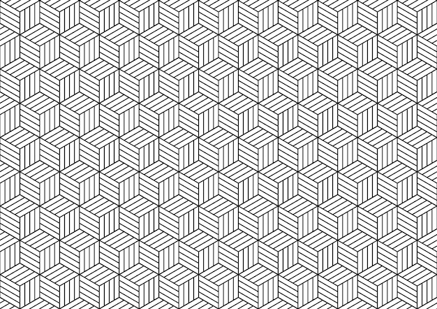 Vector black and white geometric pattern