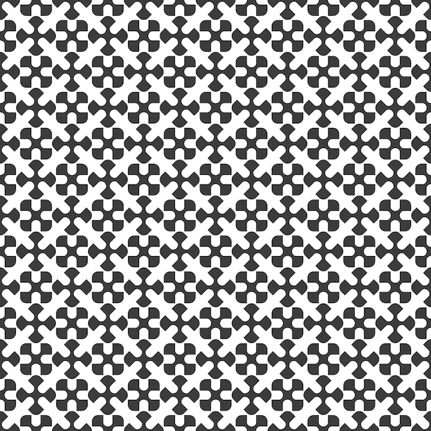 Black and white geometric seamless pattern