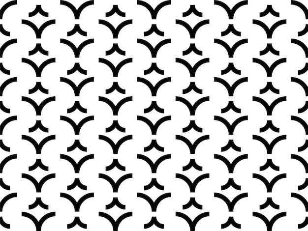 黒と白の幾何学的なシームレスなパターン