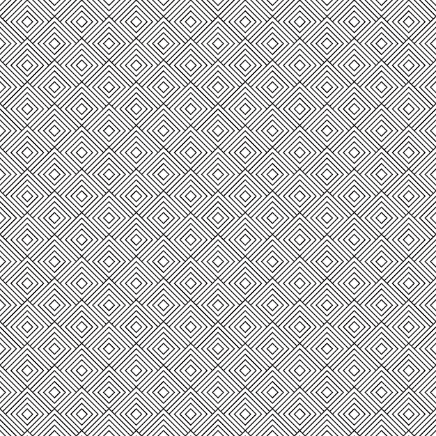 Vector black and white geometric seamless pattern