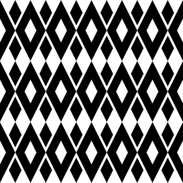 Black and white geometric seamless pattern