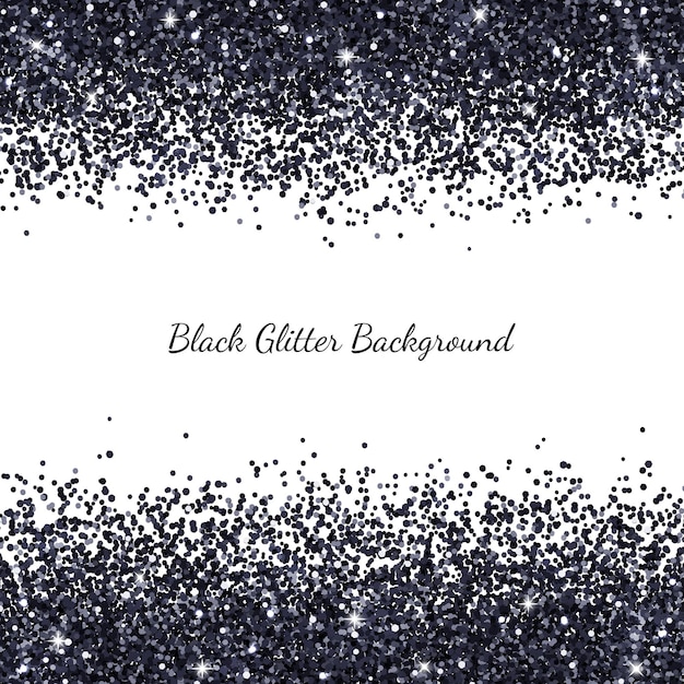 Black and white glitter background. Vector illustration