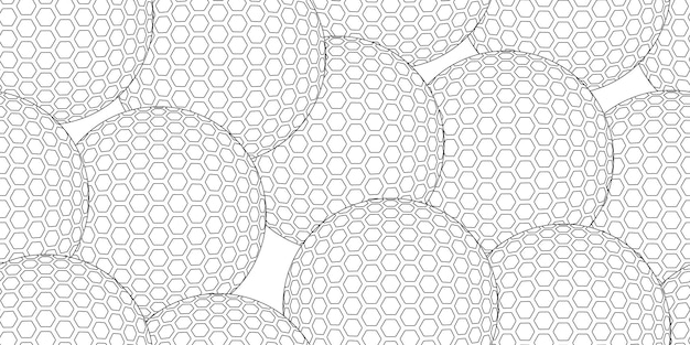 Black white golf ball seamless pattern